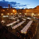 SIENA FOTO 10 Mercato nel Campo PanoramicaPiazzaSera